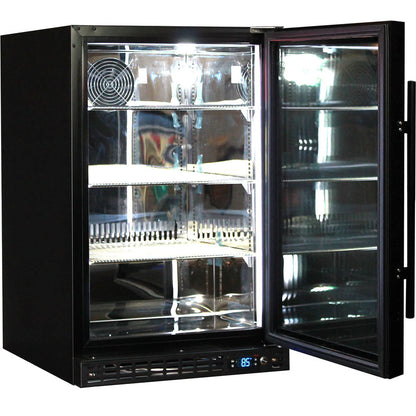 Schmick Quiet Running Front Venting Under Bench Glass Door Bar Fridge - Model SK116L-B