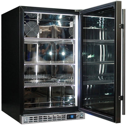 Schmick Quiet Running Front Venting Under Bench Glass Door Bar Fridge Heated Glass Model SK126R-HD