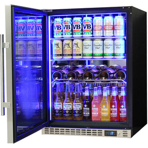 Schmick Quiet Running Front Venting Under Bench Glass Door Bar Fridge Heated Glass Model SK156L-HD