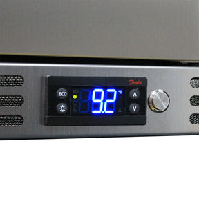 Schmick Quiet Running Front Venting Under Bench Glass Door Bar Fridge Heated Glass Model SK156L-HD