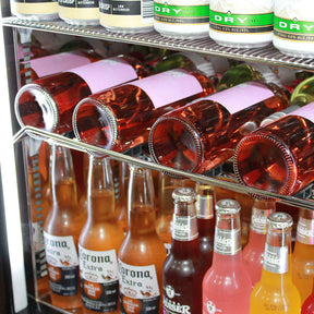 Schmick Quiet Running Front Venting Under Bench Glass Door Bar Fridge Heated Glass Model SK156L-HD