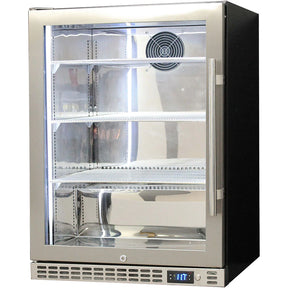 Schmick Quiet Running Front Venting Under Bench Glass Door Bar Fridge Heated Glass Model SK156L-HD
