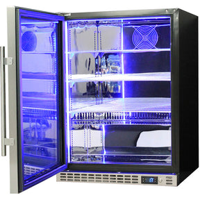 Schmick Quiet Running Front Venting Under Bench Glass Door Bar Fridge Heated Glass Model SK156L-HD