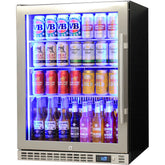 Schmick Quiet Running Front Venting Under Bench Glass Door Bar Fridge Heated Glass Model SK156L-HD