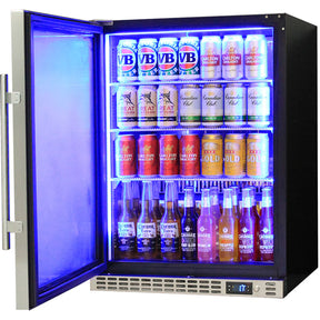 Schmick Quiet Running Front Venting Under Bench Glass Door Bar Fridge Heated Glass Model SK156L-HD