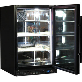 Schmick Quiet Running Front Venting Under Bench Heated Glass Door Bar Fridge - Model SK116R-B-HD (ON BACKORDER FOR MID JULY 2024)