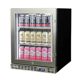 Schmick Quiet Running Front Venting Under Bench Heated Glass Door Bar Fridge - Model SK86L-HD
