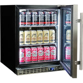 Schmick Quiet Running Front Venting Under Bench Heated Glass Door Bar Fridge Model SK86R-HD