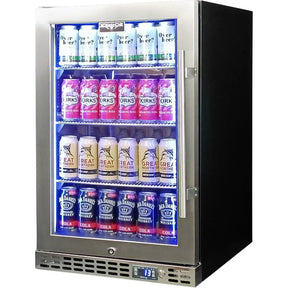 Schmick Quiet Running Front Venting Under Bench Heated Glass Door Bar Fridge Model SK116L-HD