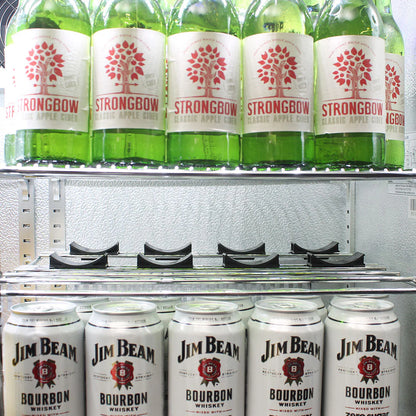 Schmick Stainless Bar Fridge 2 Door With Heated Glass and Triple Glazing Model SK190-SS