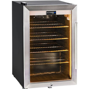 Schmick Tropical Triple Glazed Outdoor Alfresco Glass Door Bar Fridge 70 Litre Yellow / Add 1 x Flat Wine