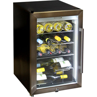 Schmick - Tropical Triple Glazed Outdoor Glass Bar Fridge 70 Litre Model HUS-SC70L-SS. White