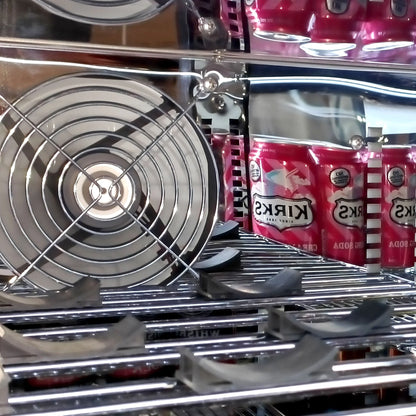 Schmick Twin Door Quiet Running Solid Stainless Door Energy Efficient Bar Fridge Model SK246-SD