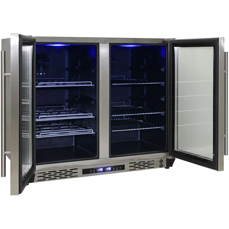 Schmick Twin Zone Alfresco Beer And Wine Bar Fridge Model JC190-SS 2 Yrs Parts/Labour
