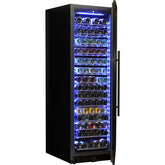 Schmick Upright Black Glass Door Wine Refrigerator Model BD425W-B Included