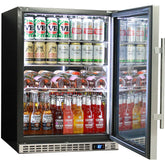 Scratch and Dent Schmick Quiet Running Front Venting Under Bench Solid Stainless Door Bar Fridge - Model SD-MK256-SK156L-SD