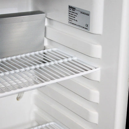 Silent 60 Litre Motel Quiet Mini Bar Fridge With Solid Door And Lock Change to Left Hinged (+$15.00) / Extend To 3 Yrs Replacement (+$69.00)