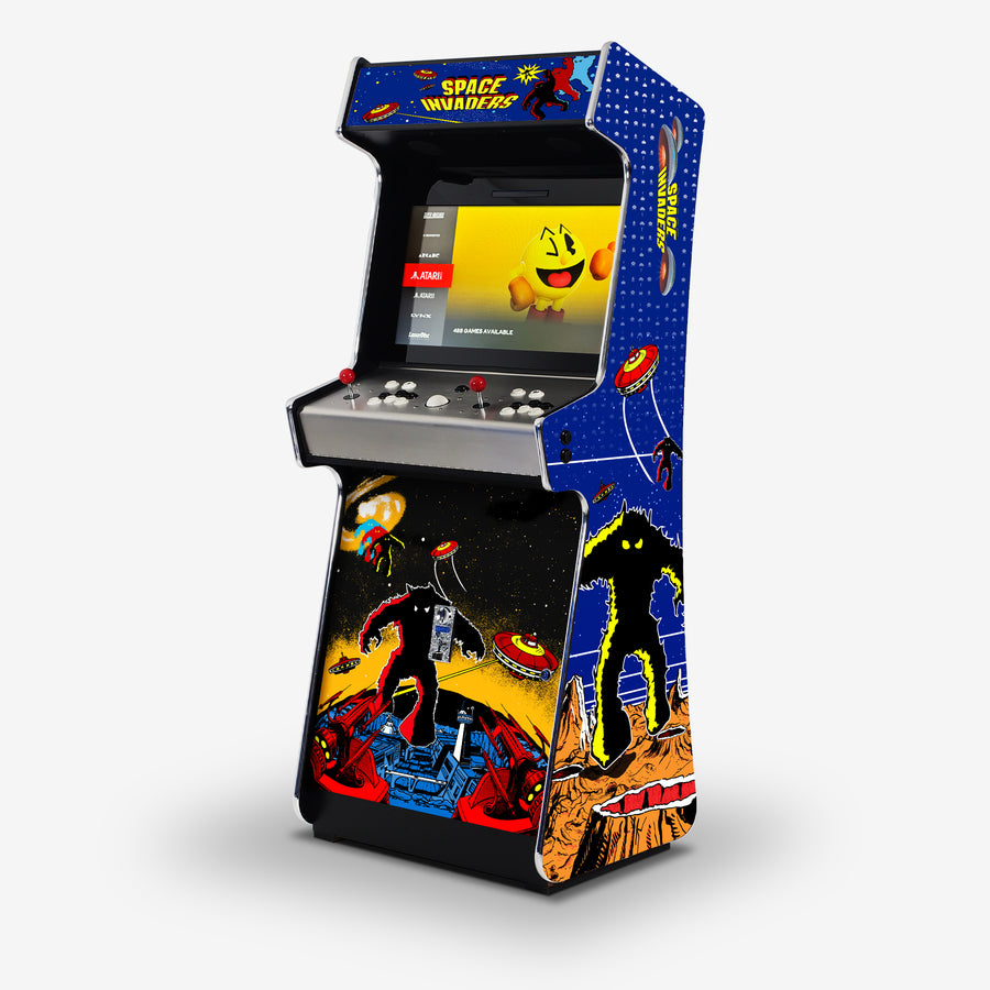 Retro Invaders Arcade Machine - Platinum [ON BACK ORDER MID MAY]