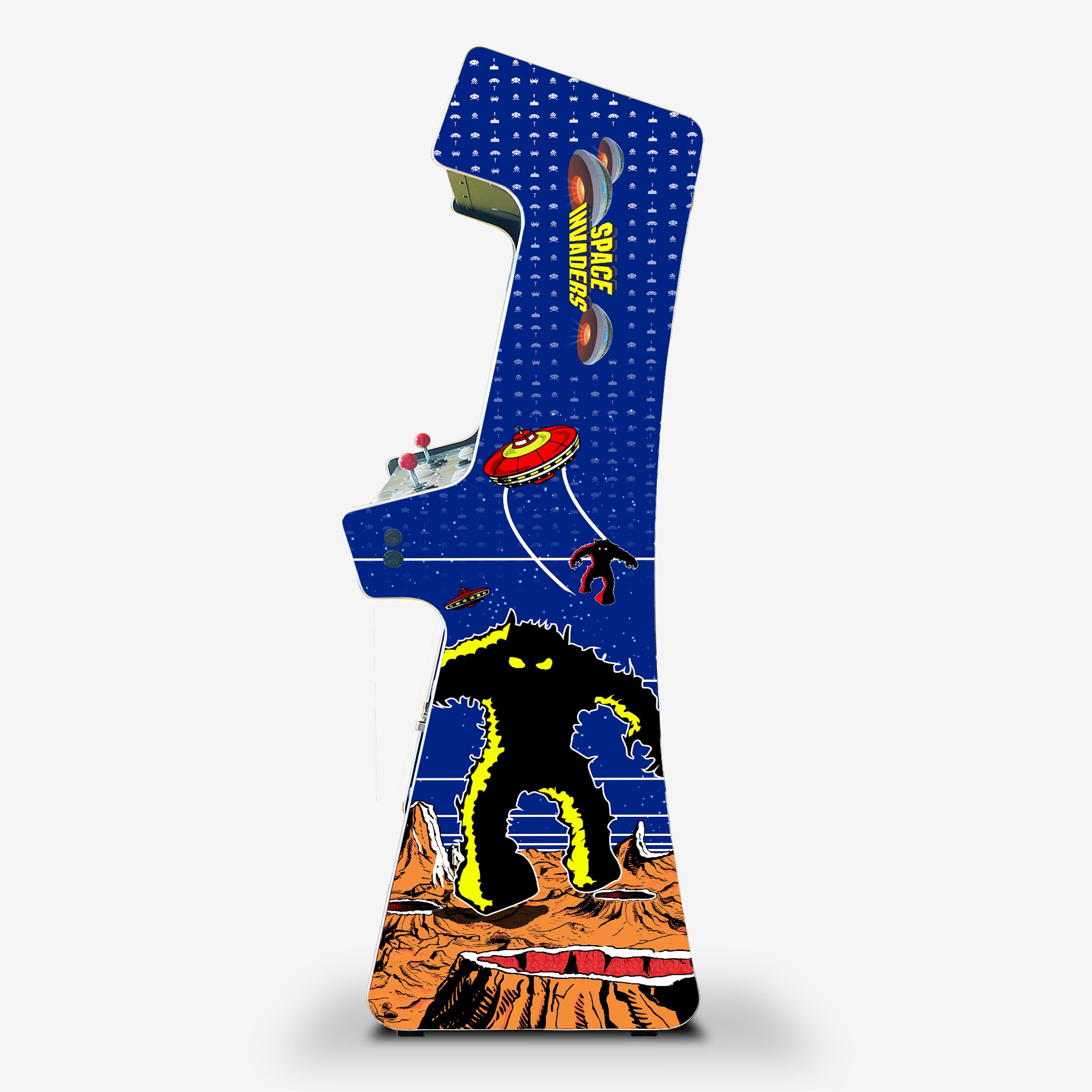 Retro Invaders Arcade Machine - Platinum [ON BACK ORDER MID MAY]