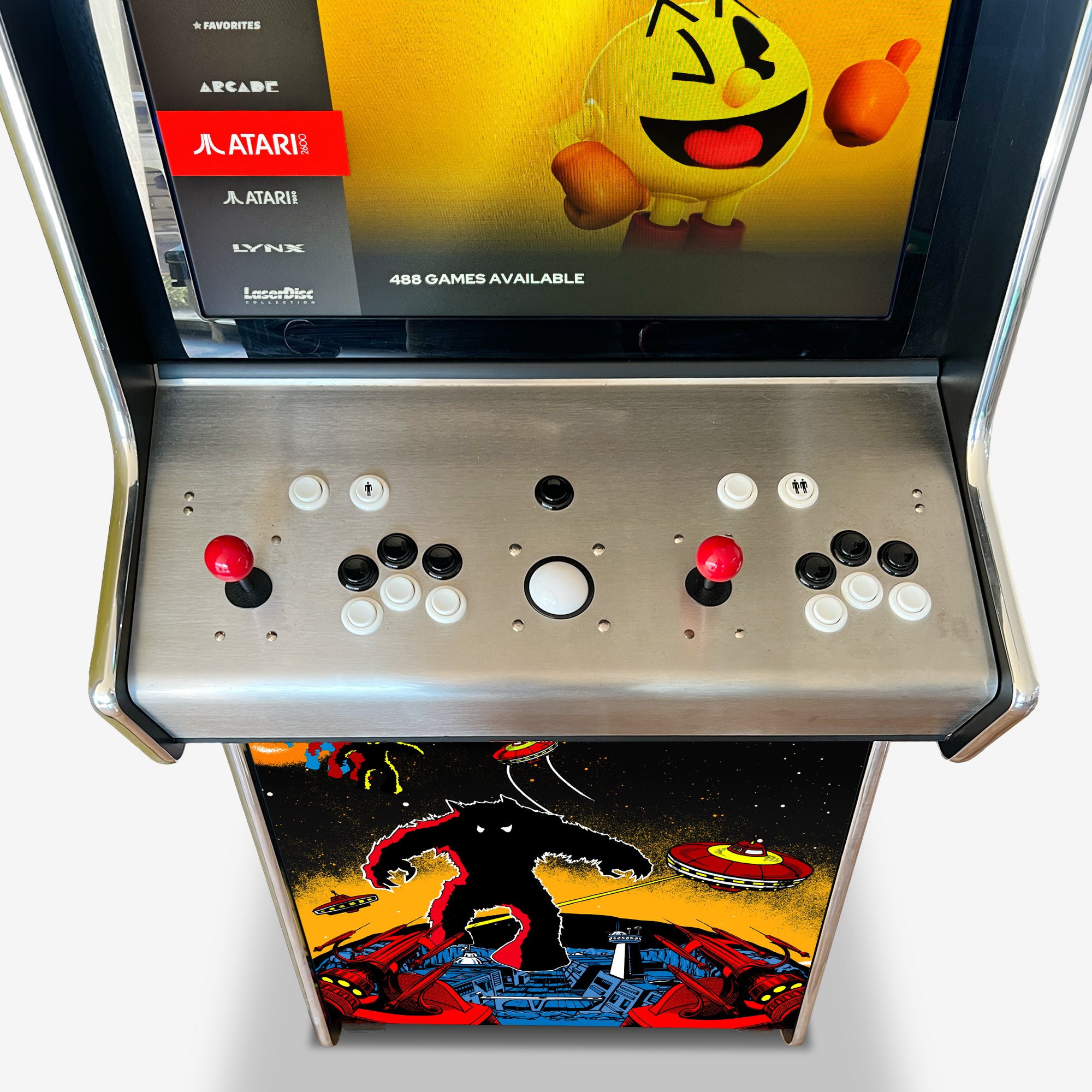 Retro Invaders Arcade Machine - Platinum [ON BACK ORDER MID MAY]