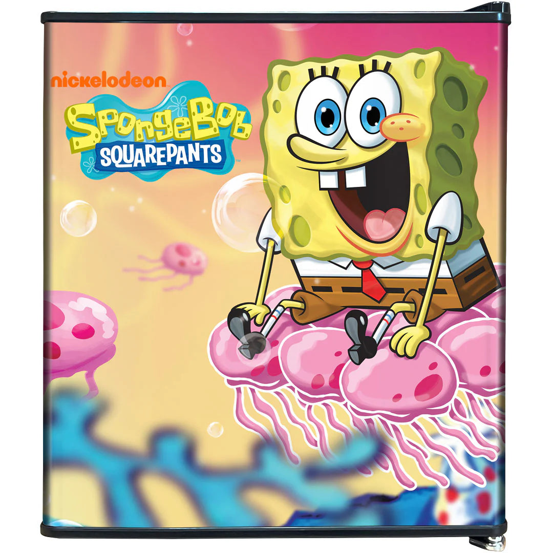 SpongeBob SquarePants Mini Bar Fridge - A Great Gift Idea! - Model BC46B2-SB-02