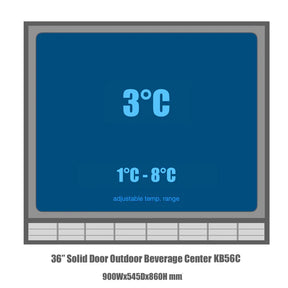 Heating Glass 2-Door Full Stainless Under Bench Beverage Fridge 5-Year Warranty (+$299)