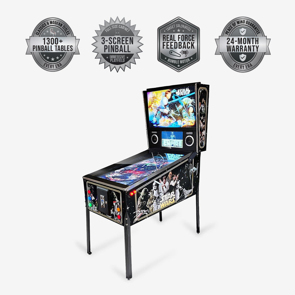PREMIUM STAR WARS Virtual Pinball Machine 1300 Games Included