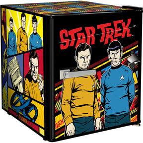 Star Trek Original (Comic Style) Design Mini Bar Fridge - A Great Gift Idea - Model BC46B-RET-STO1