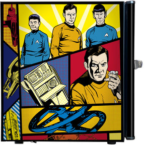 Star Trek Original (Comic Style) Design Mini Bar Fridge - A Great Gift Idea - Model BC46B-RET-STO1