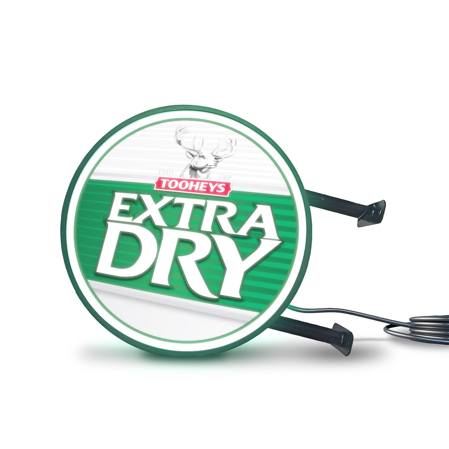 TOOHEYS EXTRA DRY TED Bar Lighting Wall Sign Light LED