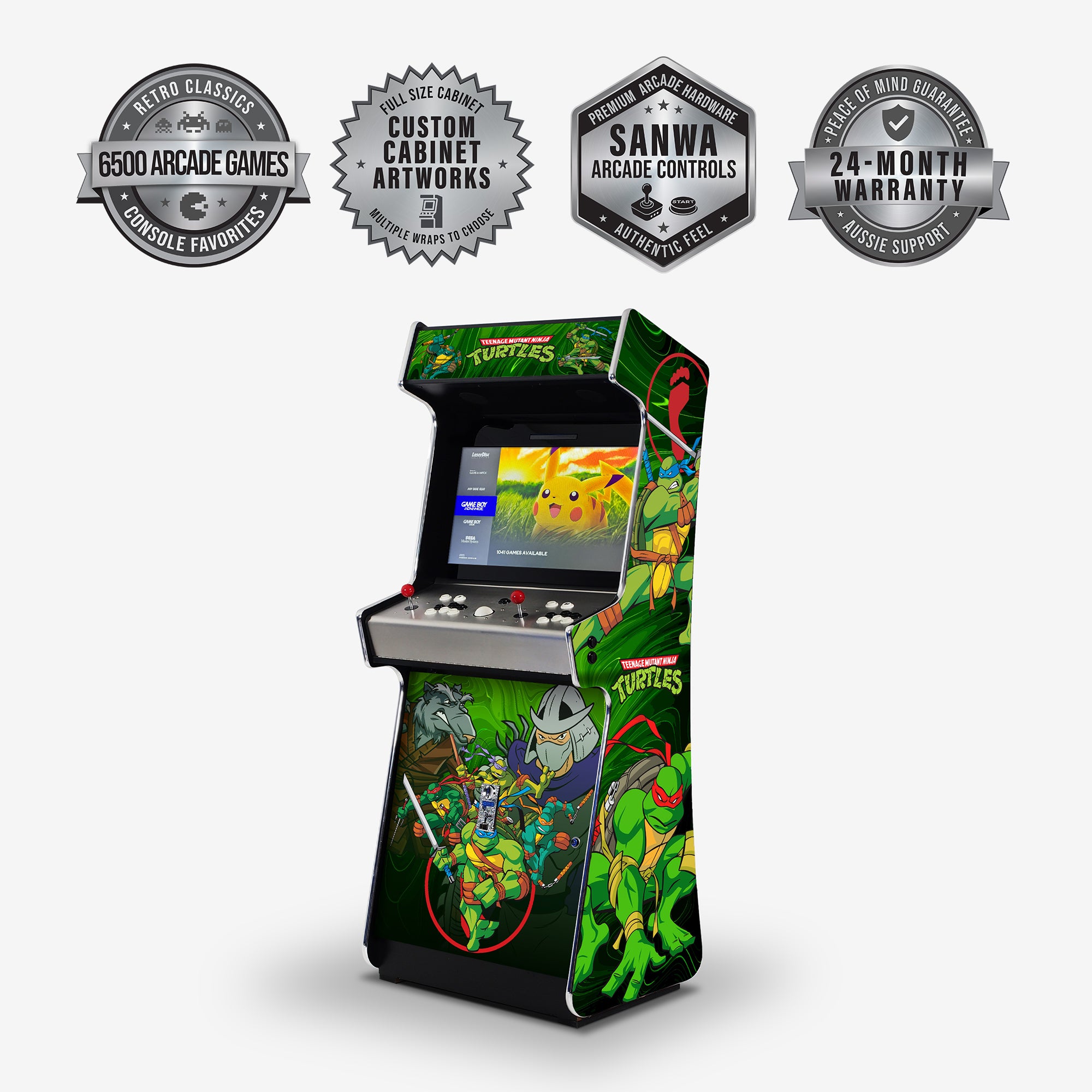 TMNT Arcade Machine - Platinum (SHIPS IN 8 WEEKS)