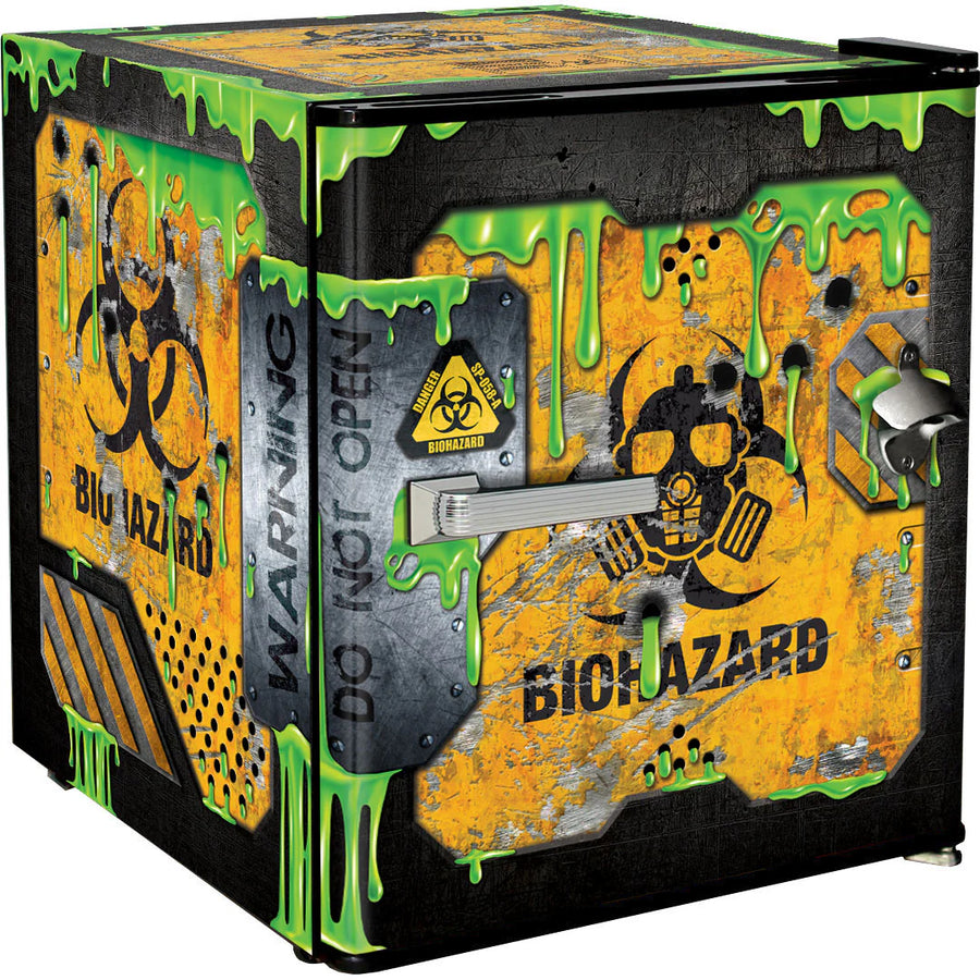 Toxic Slime Crate Design Mini Bar Fridge - A Great Gift Idea - Model HUS-BC46B-SLIME 