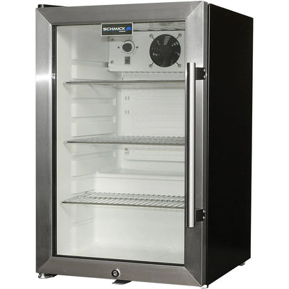 Tropical Glass Door Mini Bar Fridge / 80 Cans Left Hinged Add 1 Extra Yr Parts/Labour