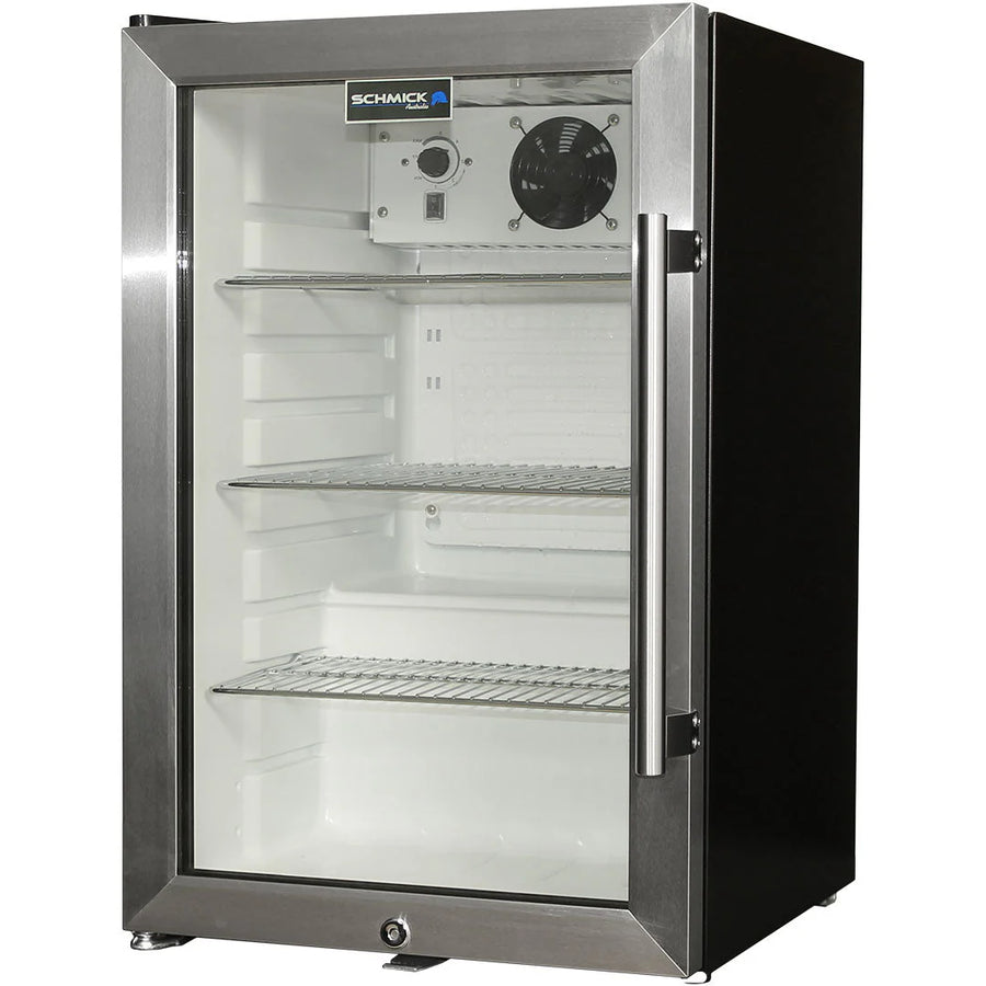 Tropical Glass Door Mini Bar Fridge / 80 Cans Left Hinged Add 1 Extra Yr Parts/Labour