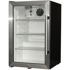 Tropical Glass Door Mini Bar Fridge / 80 Cans Left Hinged Add 1 Extra Yr Parts/Labour