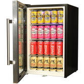 Tropical Glass Door Mini Bar Fridge / 80 Cans Left Hinged Add 1 Extra Yr Parts/Labour