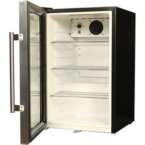 Tropical Glass Door Mini Bar Fridge / 80 Cans Left Hinged Add 1 Extra Yr Parts/Labour