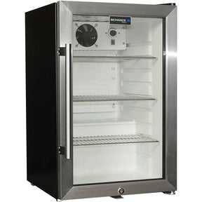 Tropical Glass Door Mini Bar Fridge Chromed Adjustable Shelves Blue Led Light And Holds 80 Cans Add 1 Extra Yr Parts/Labour (+$139.00)