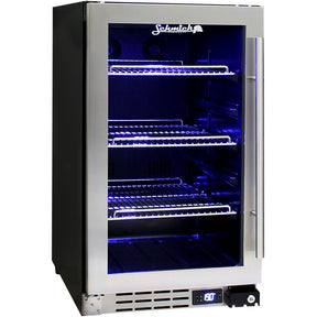 Bar Fridge - Schmick Under Bench Glass Door Bar Fridge Triple Glazed - Model JC95B Right Hinged