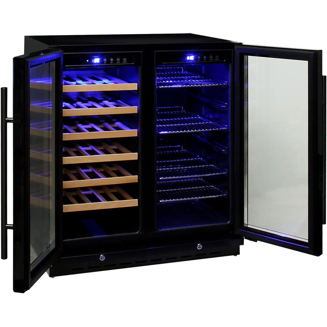 Under Bench Beer And Wine Dual Zone Bar Fridge Model JC165B