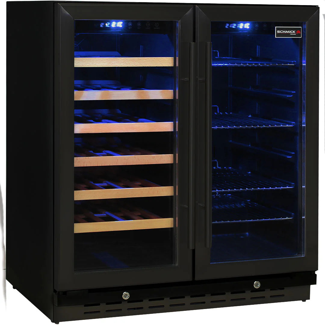 Under Bench Beer And Wine Dual Zone Bar Fridge Model JC165B