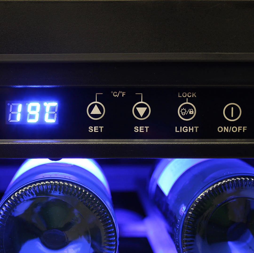 Under Bench Beer And Wine Dual Zone Bar Fridge 2 Yrs Parts/Labour