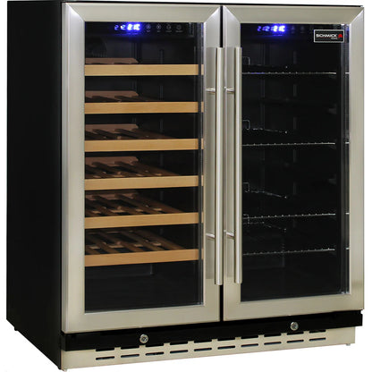 Under Bench Beer And Wine Dual Zone Bar Fridge 2 Yrs Parts/Labour