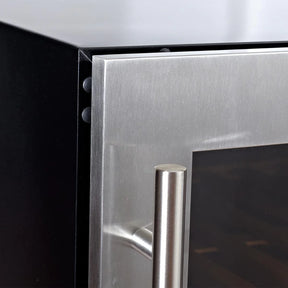 Under Bench Wine Fridge and Bar Refrigerator COMBO With Low-E Glass