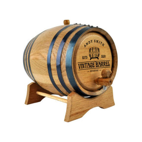 Personalised 'Vintage Design' Oak Barrel