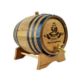Personalised 'Aged To Perfection' Oak Barrel