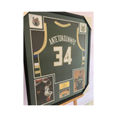 Giannis Antetokounmpo NBA Milwaukee Bucks Authentic Framed Jersey Beckett Authentication