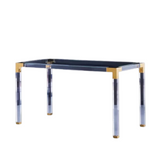 Easper Lucite Acrylic dining table with glass top