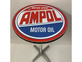 Table & Bar Stools - Ampol Adjustable Height Retro Bar Table