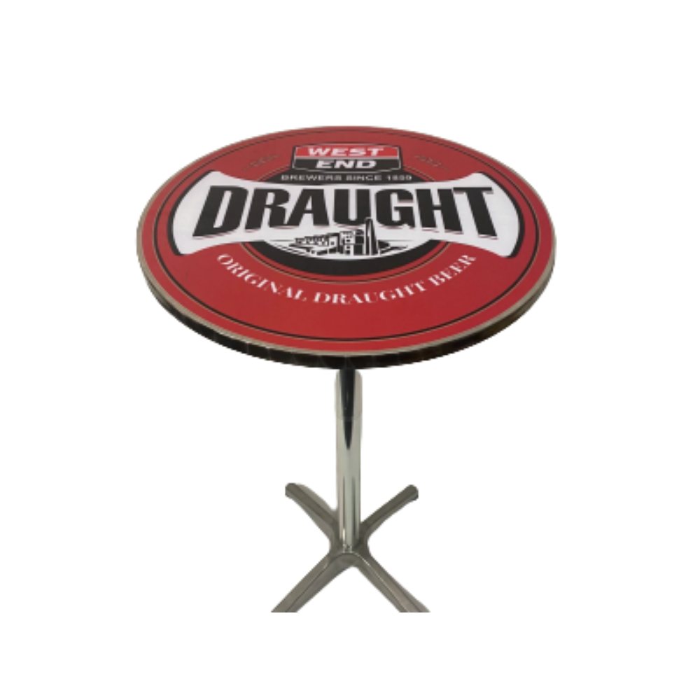 Table & Bar Stools - West End Draught Retro Bar Table